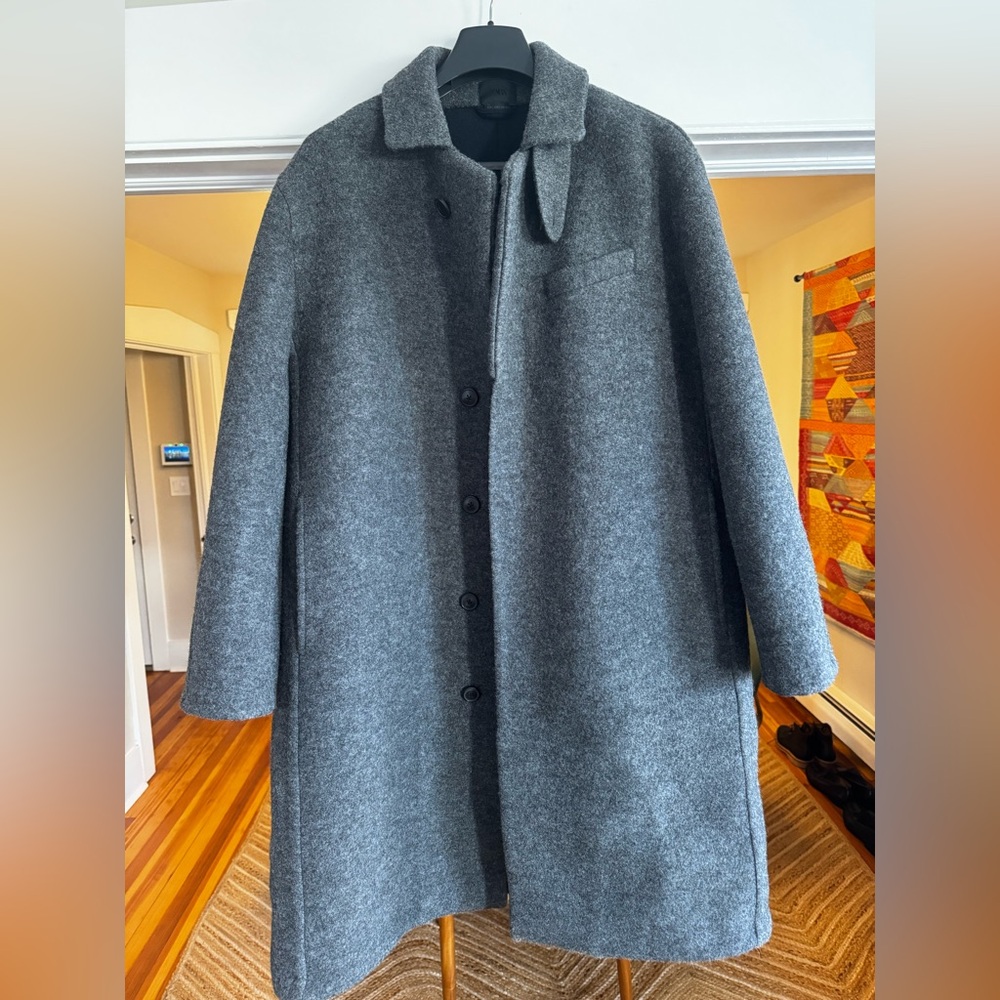 Men's Grey Wool Coat